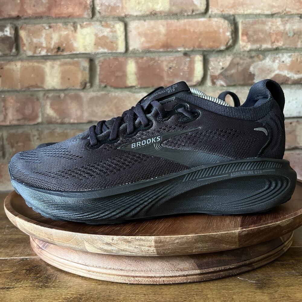 Brooks Adrenaline GTS 25 Supportive Black 8 Women Neutral Running Sneaker Shoes